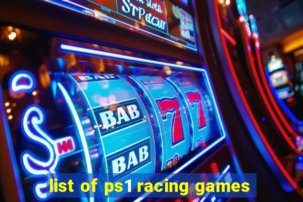 list of ps1 racing games